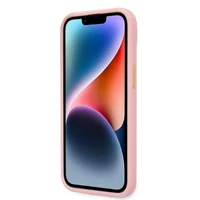 Guess Croco Collection viedtālruņa apvalks iPhone 14 Plus - rozā