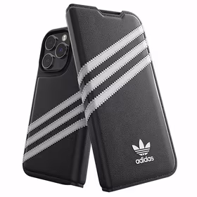 Adidas OR Viedtālruņa apvalks Booklet PU iPhone 14 Pro melns/balts 50196