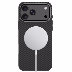Tech-Protect Ion Carbon MagSafe vāciņš iPhone 18 Pro / 17 Pro – melns un sudrabains