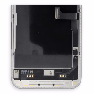 FixCell LCD displejs iPhone 15 Pro SOFT OLED 120 Hz tuvuma un gaismas sensora lokanajam kabelim (diagnosticējams: lietots)