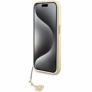 Guess GUHCP15LGF4GGR iPhone 15 Pro 6.1" pelēks/pelēks cietais apvalks 4G Piekariņu Kolekcija