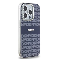 DKNY IML mono un svītrainais magnētiskais viedtālruņa apvalks iPhone 15 Pro – zils