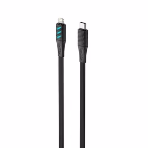 Havit CB6255 - USB uzlādes kabelis Type C uz Lightning, 1 m (melns)
