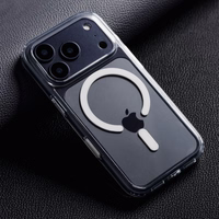 Maciņš priekš iPhone 15 PRO MAX Forcell F-Protect Clear Hybrid Premium saderīgs ar Magsafe caurspīdīgs