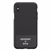 SuperDry Formēts Canvas iPhone X/Xs Maciņš melns 41544