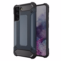 Hybrid Armor viedtālruņa apvalks Samsung Galaxy S23+ bruņu hibrīda apvalks zils