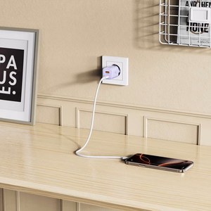 Tech-Protect NCM33 PD 33W QC3.0 USB-C / USB-C sienas lādētājs - violets