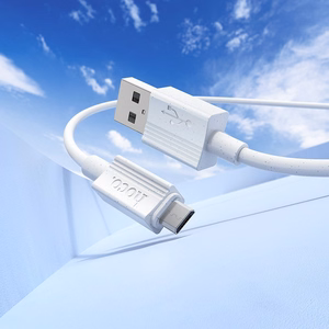 Kabelis USB-A uz Micro USB Hoco 2,4A 1 m X107 balts