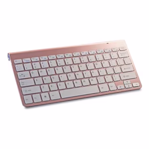 Setty bezvadu tastatūra rozā zelts