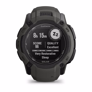 Garmin Instinct 2X Solar digitālais GPS viedpulkstenis, 2,79 cm (1,1"), MIP, 50 mm, 176 × 176 pikseļi, skārienekrāns, grafīta krāsa, satelīta GPS