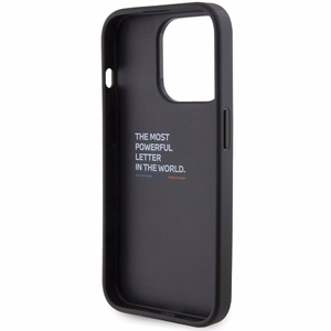 BMW Grip Hot Stamp viedtālruņa apvalks iPhone 15 Pro Max - melns