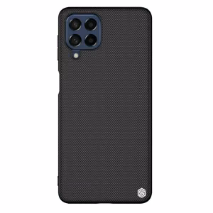 Nillkin Teksturēts apvalks izturīgs pastiprināts apvalks ar gēla rāmi un neilona aizmuguri Samsung Galaxy M53 5G melns