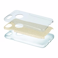 Glitter 3in1 maciņš for Samsung Galaxy A17 4G / A17 5G zelta