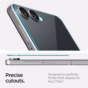 Spigen Glas.TR EZ Fit HD Rūdīts stikls 2 komplekts Samsung Galaxy Z Flip 7 - caurspīdīgs