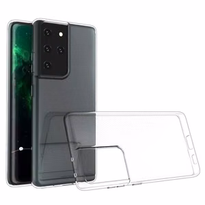 Maciņš Samsung S21 ULTRA, Ultra Slim 0,5 mm aizmugures maciņš, caurspīdīgs