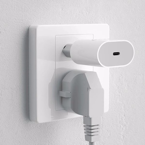 Dudao A14EUC PD 20W USB-C sienas lādētājs ar kabeli - balts