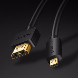 Ugreen HDMI - micro HDMI kabelis 19 pin 2.0v 4K 60Hz 30AWG 1.5m melns (30102)