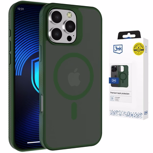 3mk Smoke MagCase for iPhone 16 Pro Max - zaļš-Translucent