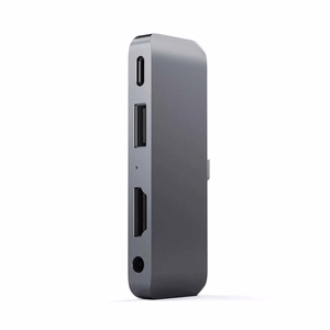 Adapter HUB 4in1 USB C Satechi Mobile Pro Hub ST-TCMPHM space pelēks