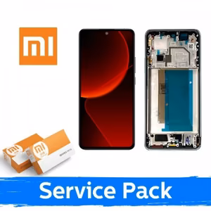 LCD displejs piemērots Xiaomi 13T (13T Pro) ar rāmi / Meadow Green / (Service Pack)