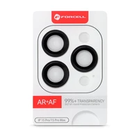 Forcell Premium rūdīts kameras lēcas stikls – iPhone 15 Pro / 15 Pro Max melnā titāna krāsā