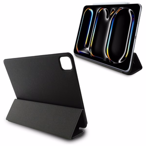 Karl Lagerfeld Saffiano Magnetic Karl & Choupette iPad Pro 11" 2024 Book Cover Case - Black