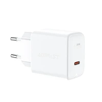 Acefast GaN USB Type-C 30W lādētājs, PD, QC 3.0, AFC, FCP, balts (A21 white)