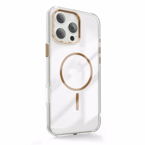 Clear Thin Mag case for iPhone 17 Air 6,6" gold