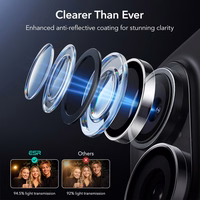 ESR Armorite kameras vāciņš iPhone 16 / 16 Plus / 17 - caurspīdīgs