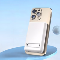 Portatīvais lādētājs Dudao K14S+ 10000mAh 20W USB-A / USB-C / Magnētiskais ar statīvu - balta