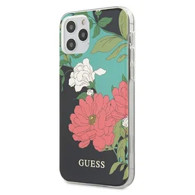 Guess GUHCP12LIMLFL01 iPhone 12 Pro Max 6.7" melns/melns N°1 ziedu kolekcija