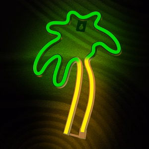 Neon LED Light PALM zaļš oranžs NNE04 Neolia