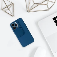 Camshield Soft viedtālruņa apvalks Iphone 13 Pro Max Tumši zila