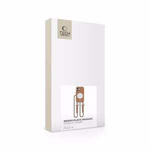 Tech-Protect MagNecklace Magnētiskais viedtālruņa apvalks ar auklu iPhone 16 - brūna