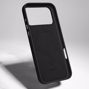 Melns „Etteri Elegant Mag“ vāciņš ar „MagSafe“ – Apple iPhone 17 Pro Max un iPhone 18 Pro Max modeļiem