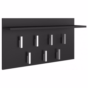 Top E Shop Hanger 2F – sienas drēbju pakaramais, matēti melna