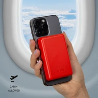 Portatīvais lādētājs SBS TEBB5000MAG1CR 5000 mAh saderīga ar MagSafe - sarkana