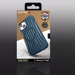 Raptic X-Doria Clutch viedtālruņa apvalks iPhone 14 ar Magnētisko zilu aizmugurējo pārklājumu