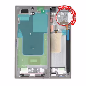 Vidējais rāmis Samsung S928 S24 Ultra Titāna pelēks (violets / oranžs)