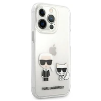 Karl Lagerfeld Karl & Choupette viedtālruņa apvalks iPhone 13 Pro Max 6.7" - caurspīdīgs