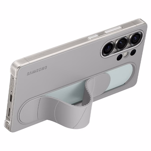 Samsung Standing Grip Case vāciņš, paredzēts Samsung Galaxy S25+, pelēks