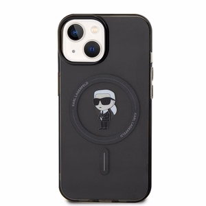 Karl Lagerfeld IML Ikonik MagSafe apvalks iPhone 15 - melns