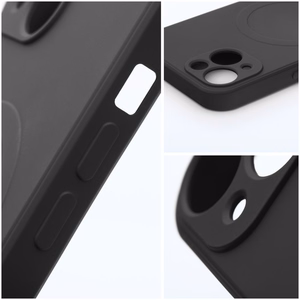 SILICONE MAG COVER viedtālruņa apvalks, saderīgs ar MagSafe, IPHONE 11 melns