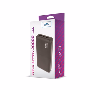 Setty power bank 20000 mAh SPB-20 melns