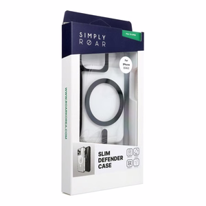 ROAR viedtālruņa apvalks SLIM DEFENDER IPHONE 15 melns