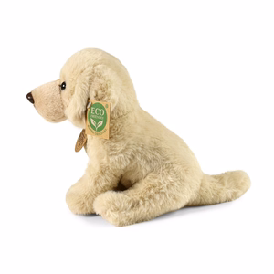 Rappa Soft Collection videi draudzīga reālistiska sēdoša labradora retrīvera plīša rotaļlieta, 23 cm