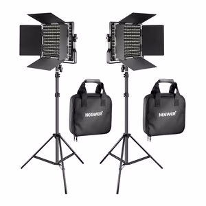 Neewer 660 divkrāsu LED komplekts, divas lampas 40W 3200-5600K