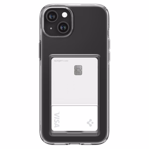 Spigen Crystal Slot viedtālruņa apvalks iPhone 15 Plus - caurspīdīgs