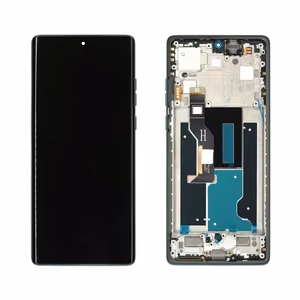 Oriģināls LCD ekrāns ar skārienpaneli Motorola Edge 50 Fusion, meža zilā krāsā