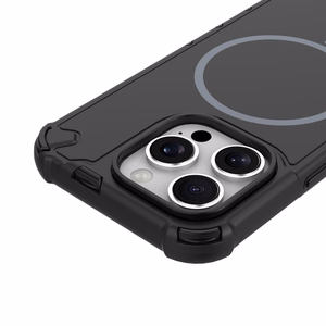 Defender 2in1 Mag maciņš for iPhone 15 Pro 6,1" melns